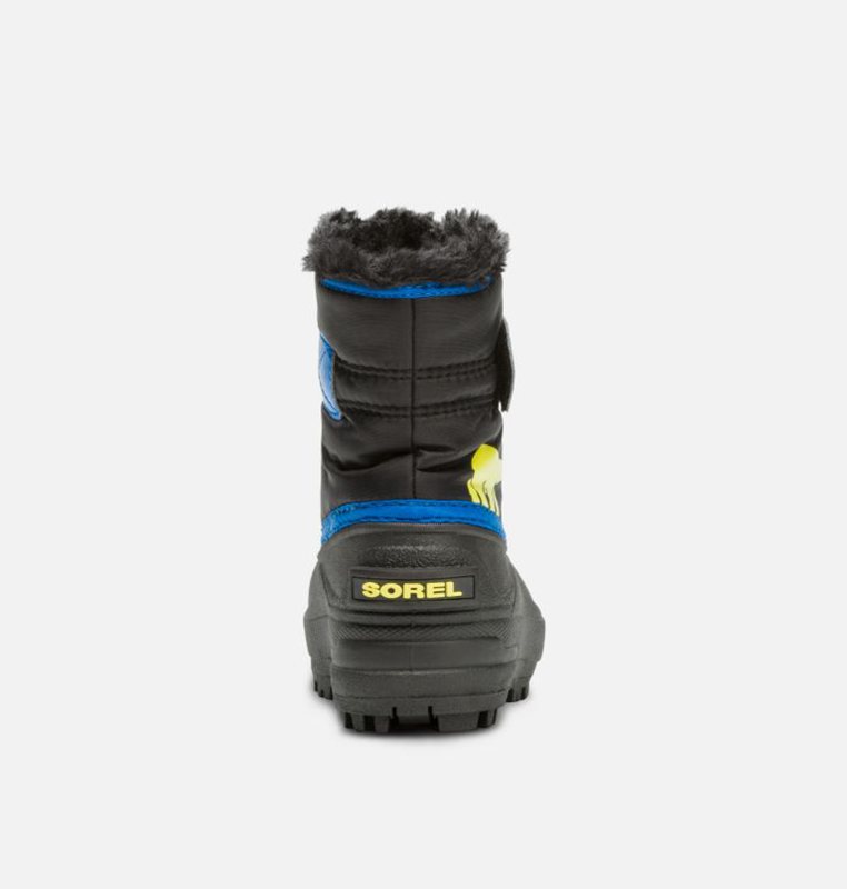 Kids Snow Boots Black/Blue - Sorel Toddler Commander™ - 473680-GNQ